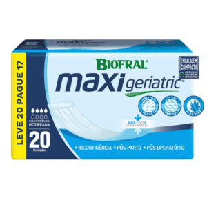 Absorvente Maxi Geriatric Leve 20 Pague 17