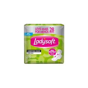 Absorvente LadySoft Max Suave Com Abas com 28un.