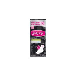 Absorvente LadySoft Noturno Com Abas com 16un.