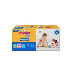 Fralda Infantil Turma da Mônica Shortinho Jumbo