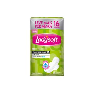 Absorvente LadySoft Max Suave com Abas com 16un