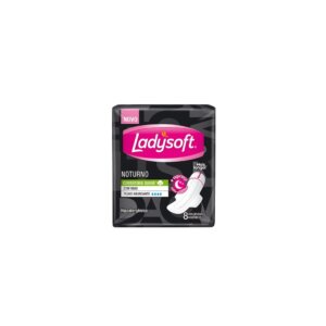 Absorvente LadySoft Noturno Com Abas com 8un
