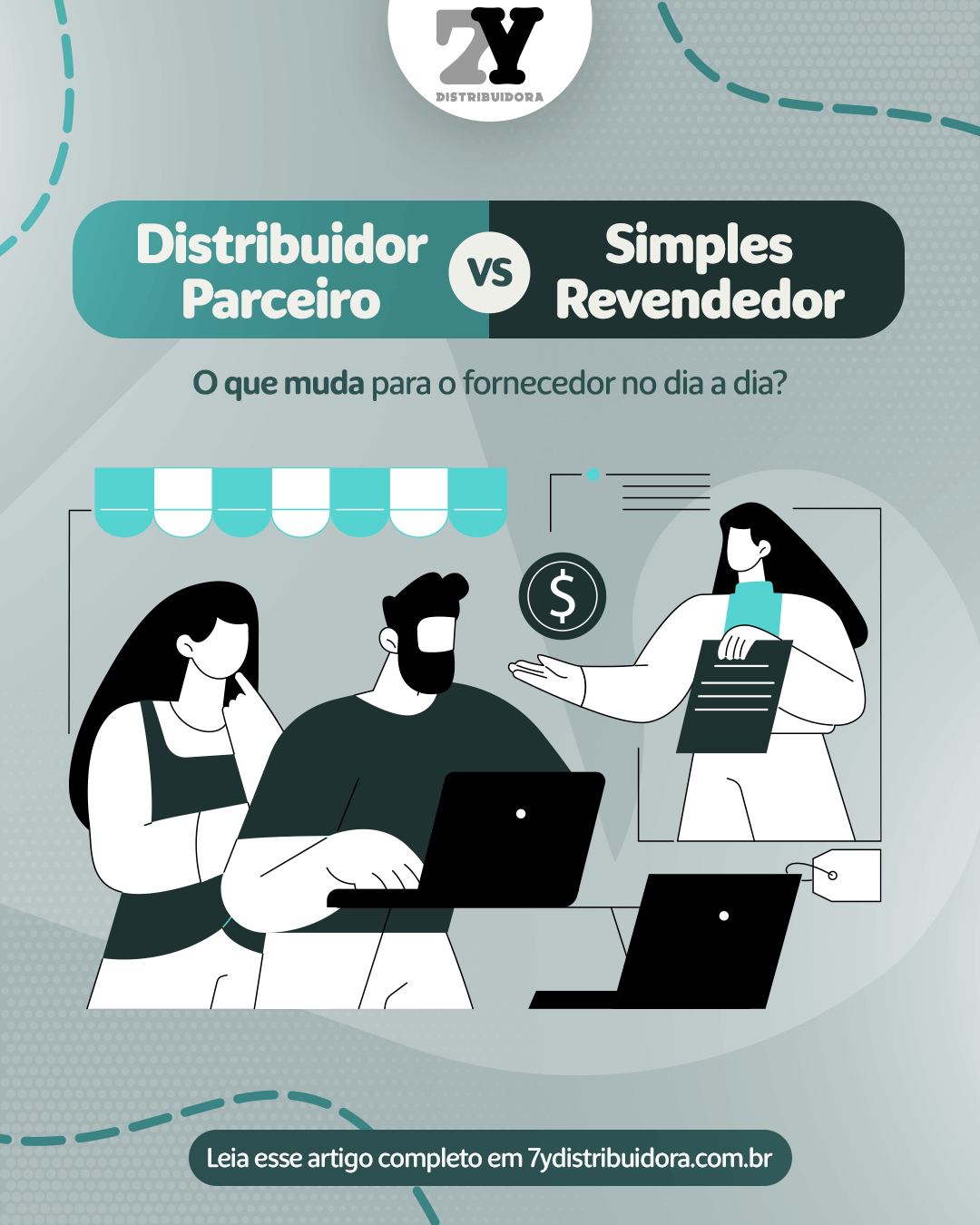 Distribuidor parceiro ou revendedor