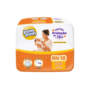 Fralda Infantil Pom Pom Protek Proteção de Mãe Jumbinho RN