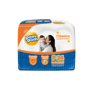 Fralda Infantil Pom Pom Classica Duidado Diario Jumbo