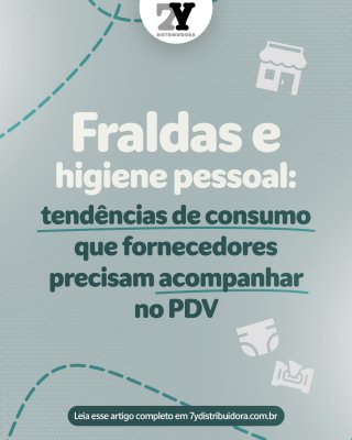fraldas e higiene pessoal